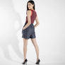 Camisole rubanier rayé rouge par Eve Lavoie