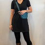 Robe polo noire par Meemoza