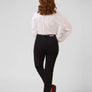 Jeans Noir Chloé coupe droite de Yoga Jeans