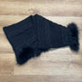 Foulard tube fourrure noir par Furlux