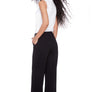 Pantalon jambe large noir par ILTM