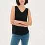 Camisole cupoppy noir blanc ou lime col V par Culture