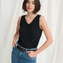 Camisole cupoppy noir blanc ou lime col V par Culture