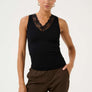 Camisole cucamilla rib noir par Culture