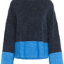 Chandail Nicky Kimmy uni 2 tons de bleu par Culture