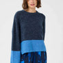 Chandail Nicky Kimmy uni 2 tons de bleu par Culture