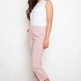 Pantalon fines rayures Rose par Up!