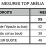 Haut abelia tomettes dorées Kazak