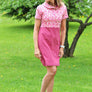 Robe ou tunique à capuchon passion framboise de APRT