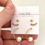 Trio de Boucles d'oreilles Dania de Tokade