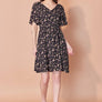 Robe Sisi fleurs et pico par Cherry Bobin