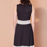 Robe Blanche marine et rose par Cherry Bobin
