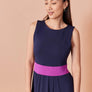 Robe Blanche marine et rose par Cherry Bobin