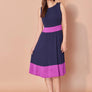 Robe Blanche marine et rose par Cherry Bobin