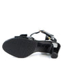 Sandale Tiffany noir verni par Glamille