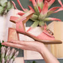 Sandale Helena rose par Glamille