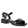 Sandale Tyra noir verni par Glamille