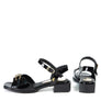 Sandale Tyra noir verni par Glamille