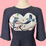Robe denim oiseaux de Desserts and Skirts