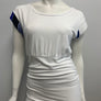 Chandail blanc et bleu small par Myco Anna