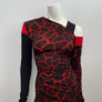 Chandail animal print rouge et noir XS par Myco Anna_ER