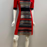 Robe rouge manches 3/4 petit par Myco Anna