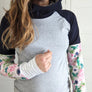 Chandail hoodie fleurs pastel de APRT