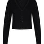 Veste Courte en tricot de bambou noir de Zilch
