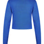 Veste Courte en tricot de bambou bleu disco de Zilch