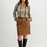 Jupe Cuir Vegan camel de Emproved