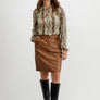 Jupe Cuir Vegan camel de Emproved