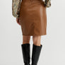 Jupe Cuir Vegan camel de Emproved