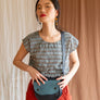 Pochette Amaru ciel et marine de Kazak