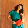 Pochette Amaru corail de Kazak