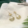Boucles d'oreilles aube or de Roxy Lama