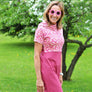 Robe ou tunique à capuchon passion framboise de APRT
