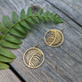 Boucles d'oreilles foresta or ou argent de Roxy Lama