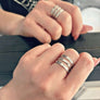 Bague Gracia argentée de Tokade