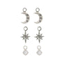 Lune et zircons or ou argent de Ken and Jame