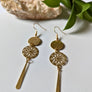 Boucles d'oreilles mandala or de Roxy Lama