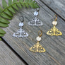 Boucles d'oreilles papillon de nuit or ou argent de Roxy Lama