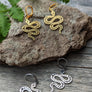 Boucles d'oreilles serpent or ou argent de Roxy Lama