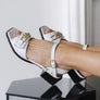 Sandale Tyra blanche par Glamille