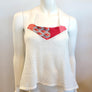 Camisole tricot ajouré blanc medium par Myco Anna
