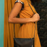 Sac Woodstock Noir tissé de Kazak