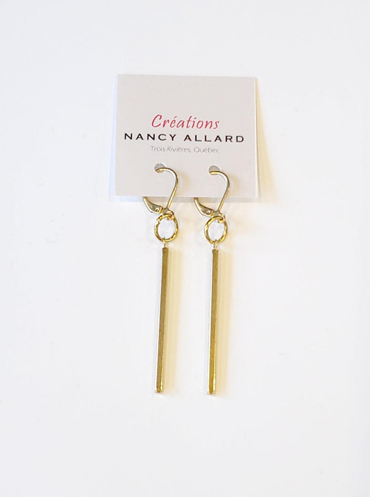 Boucles d'oreilles géo #11 par Nancy Allard