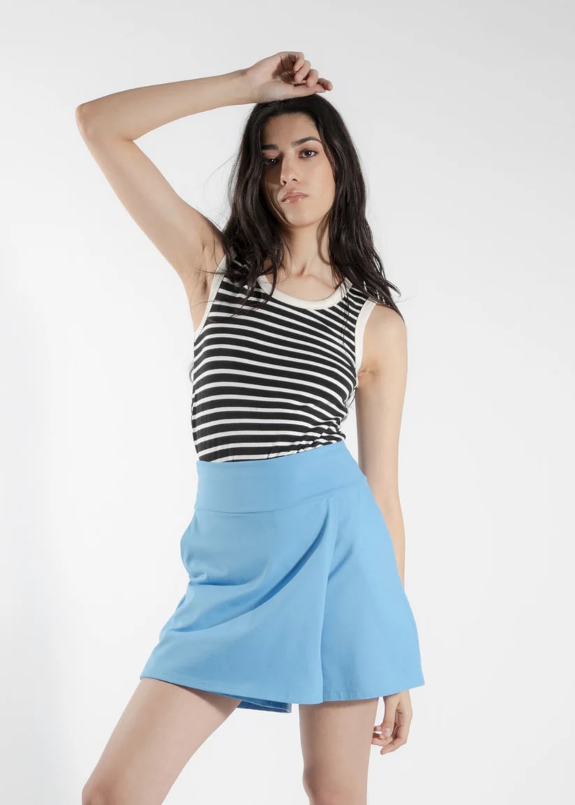 Camisole rubanier rayé blanc par Eve Lavoie