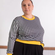 Chandail Wanda noir gris jaune de Slak