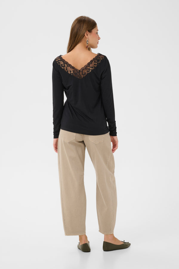 Haut Trulla LS noir de Cream