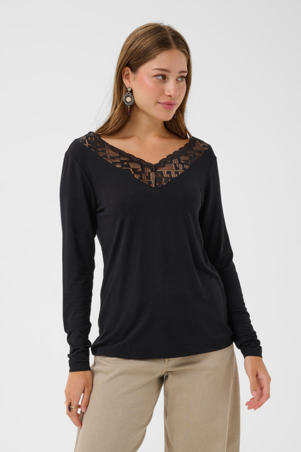 Haut Trulla LS noir de Cream